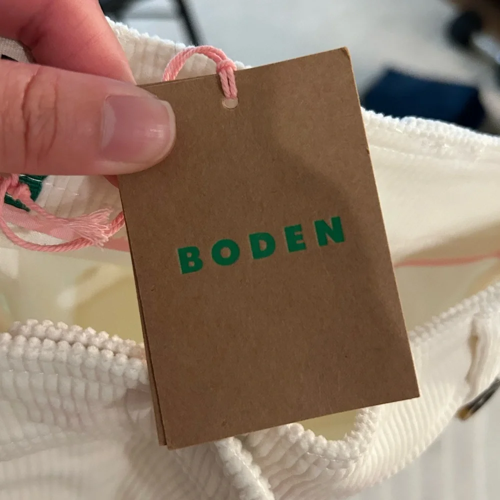 NWT Boden Pimlico Cord Pants in Ivory - Size 2 - Picture 9 of 11